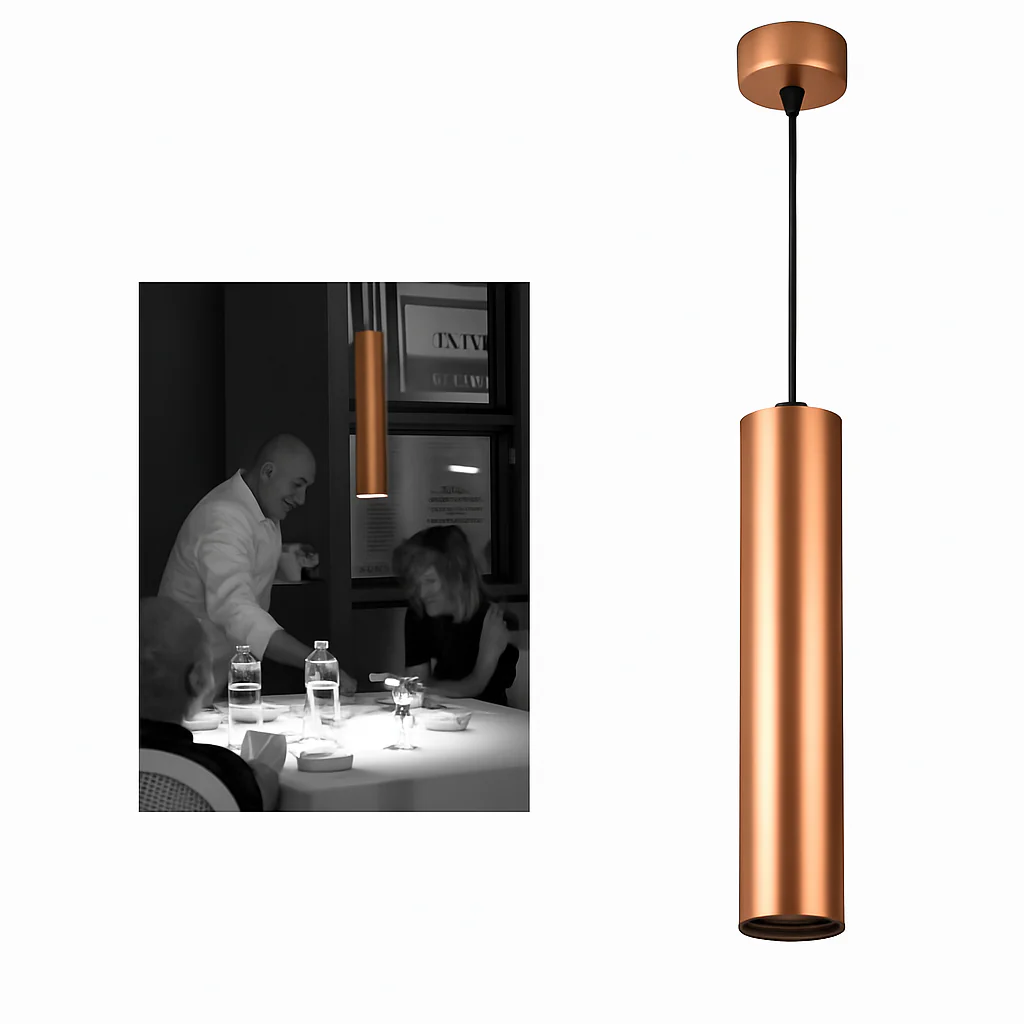 suspension led tube cylindrique pour décoration moderne - Image 7