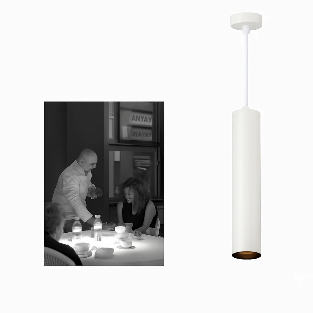 suspension led tube cylindrique pour décoration moderne - Image 8