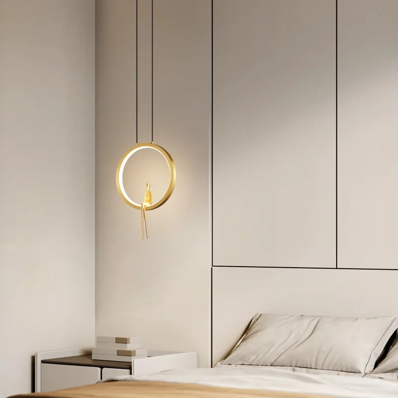 suspension lumineuse en cuivre pour décoration moderne - Image 4