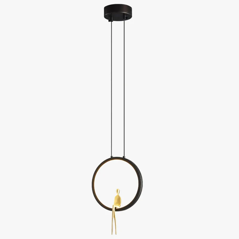 suspension lumineuse en cuivre pour décoration moderne - Image 5