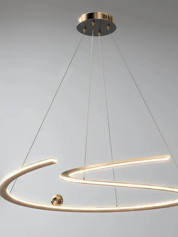 suspension minimaliste italienne à ligne irrégulière pour intérieur moderne - Image 5