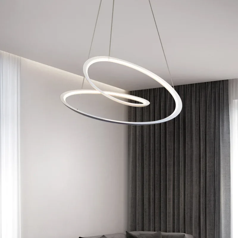 suspension moderne à led avec anneau doré pour décoration intérieure - Image 4