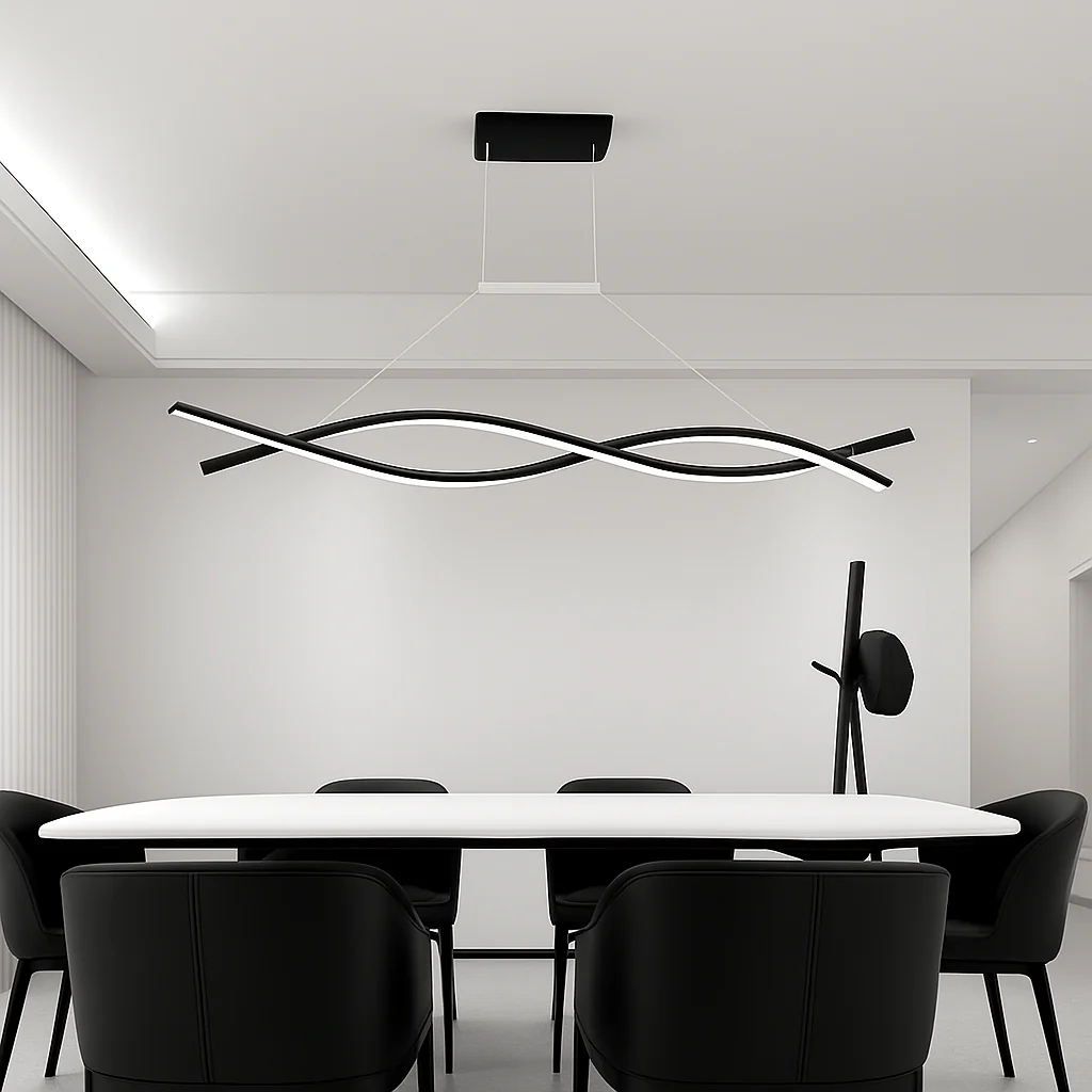 suspension moderne à led pour décoration intérieure élégante