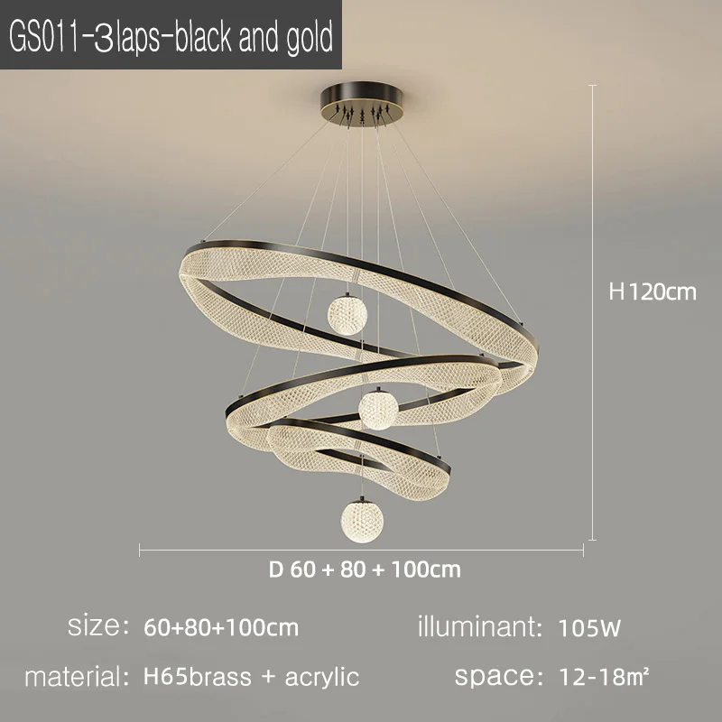 suspension moderne à led pour éclairage intérieur élégant - Image 7