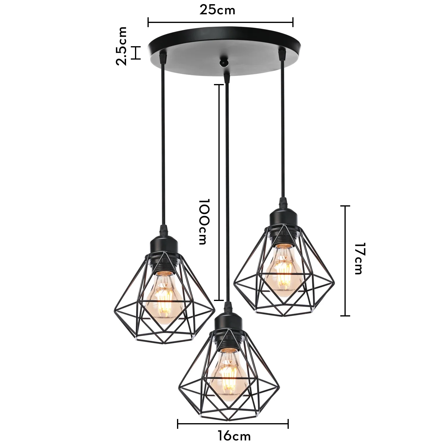 suspension moderne à têtes led pour intérieur design - Image 12