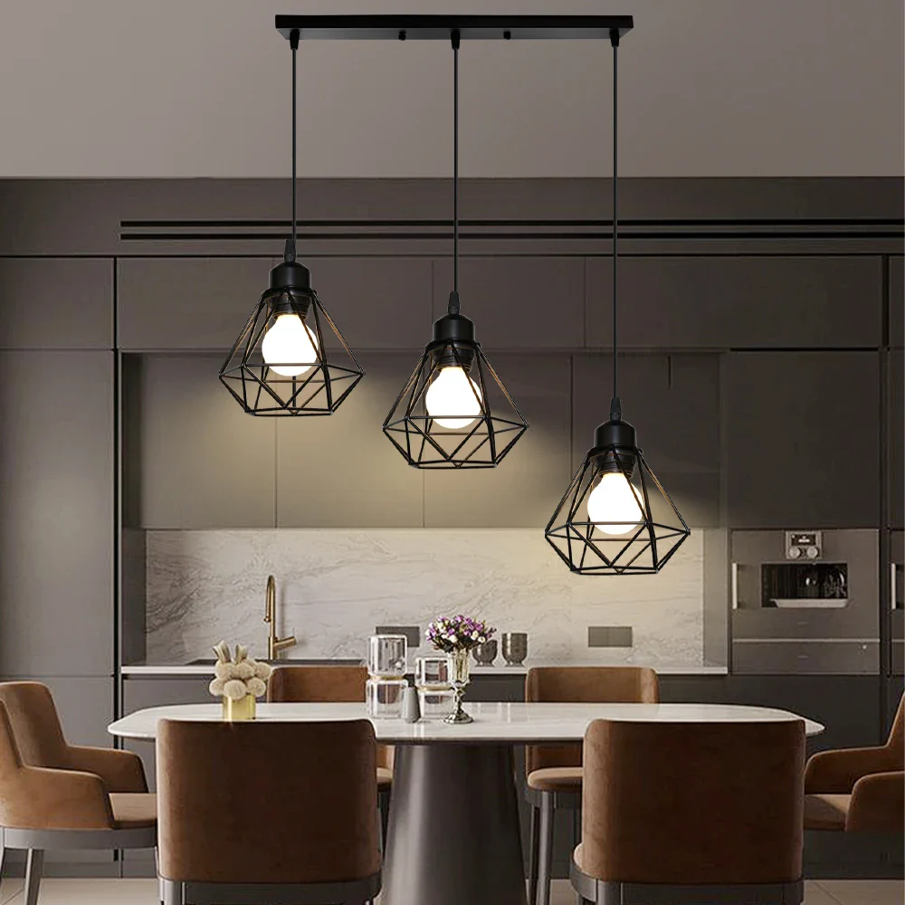 suspension moderne à têtes led pour intérieur design - Image 2