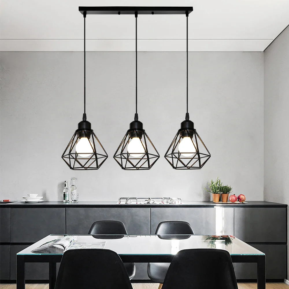 suspension moderne à têtes led pour intérieur design - Image 3