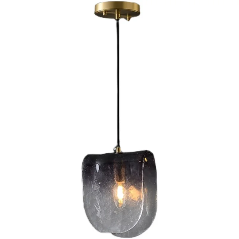 Suspension moderne avec abat-jour en verre cendré Melt - Image 5