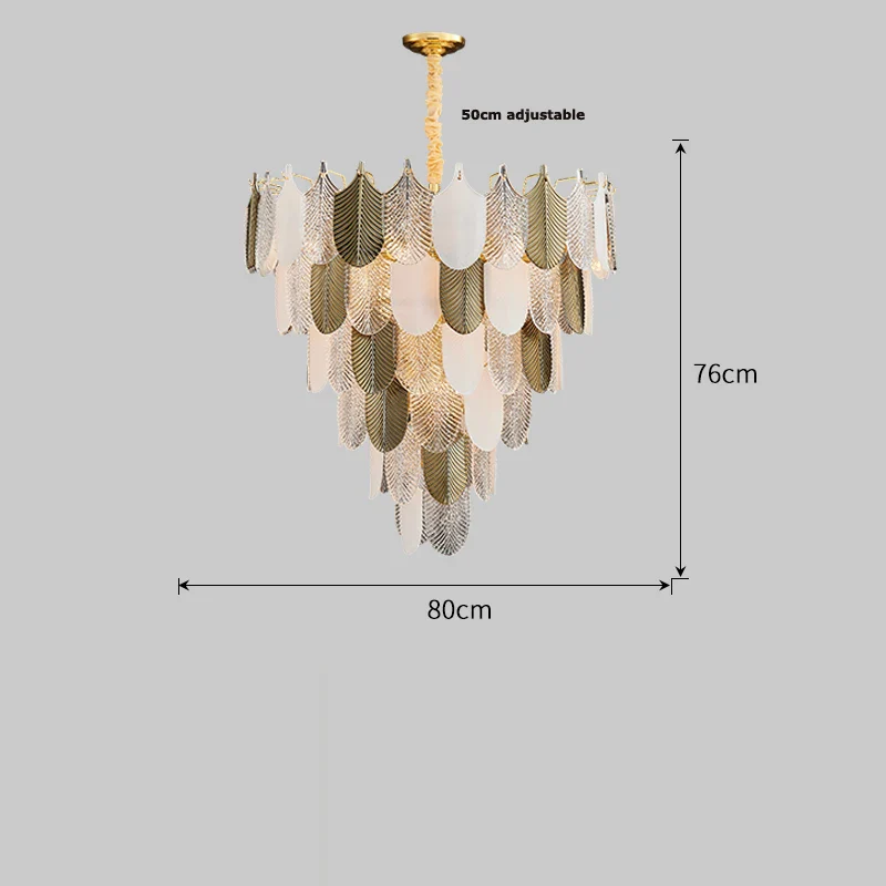 suspension moderne en acier inoxydable et verre décoratif - Image 11