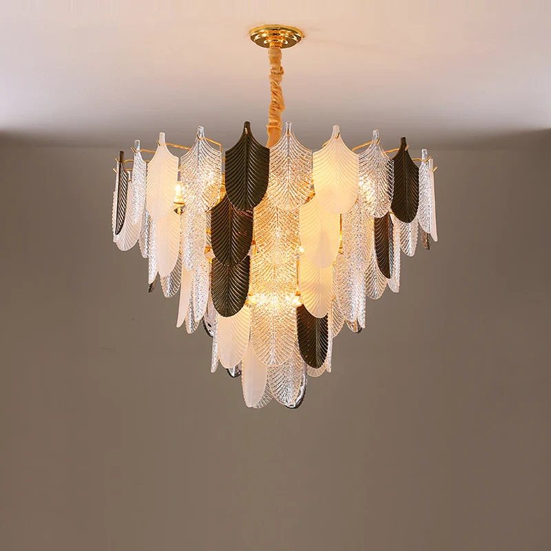 suspension moderne en acier inoxydable et verre décoratif - Image 6