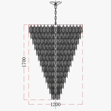 suspension moderne en acier inoxydable et verre décoratif - Image 8