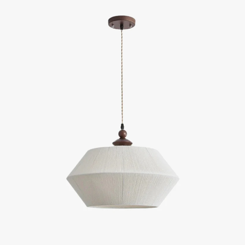 suspension moderne en bois et corde de chanvre tissée à la main - Image 6