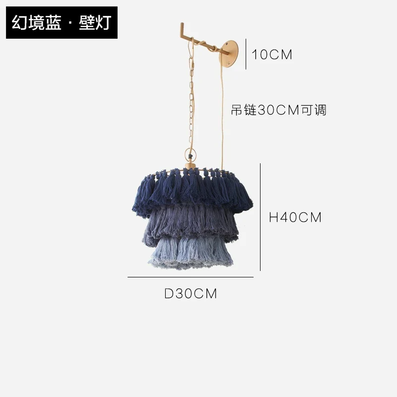 suspension moderne en coton avec pampilles design nordique artistique - Image 17