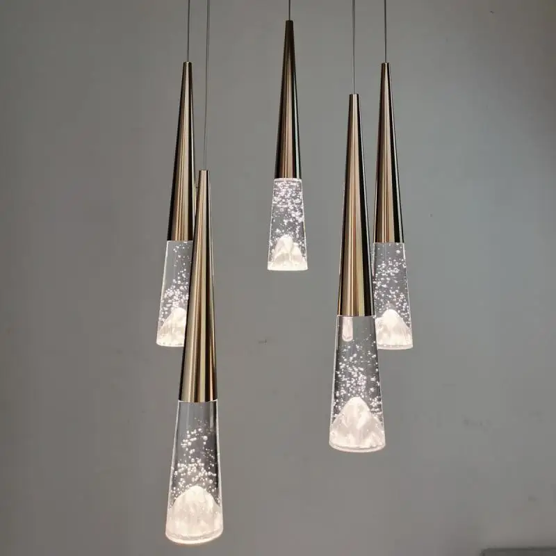 suspension moderne en cristal pour éclairage intérieur élégant - Image 2