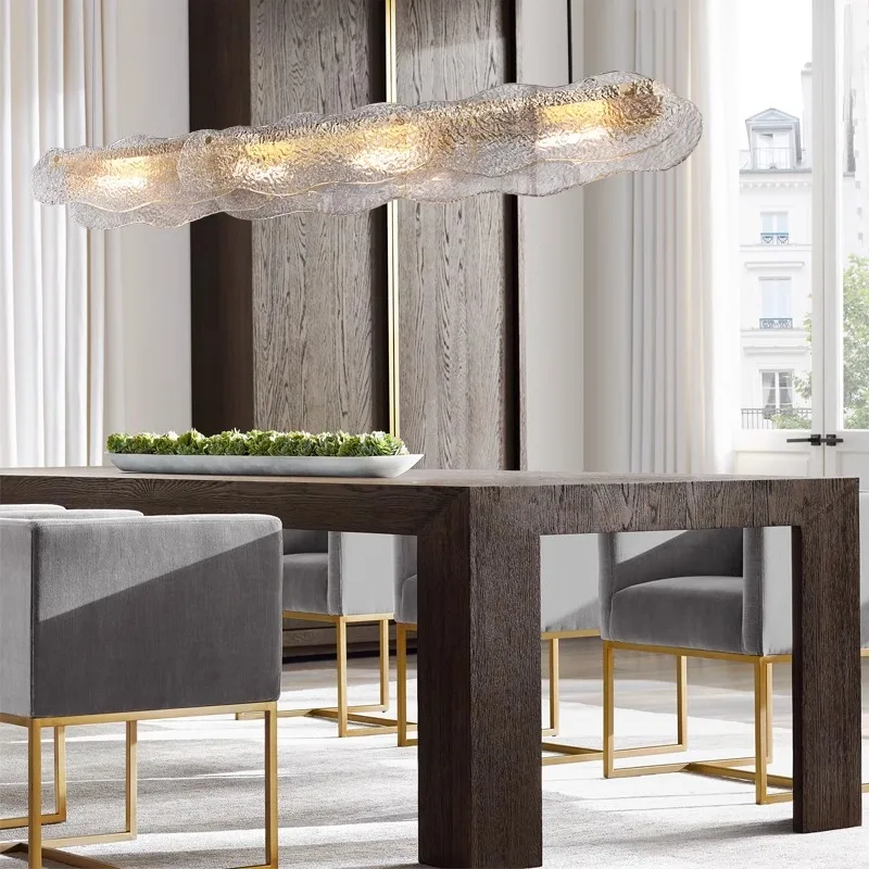 suspension moderne en cuivre et verre pour restaurant - Image 3
