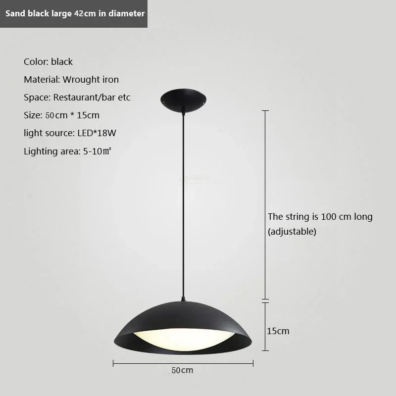 suspension moderne en fer minimaliste pour intérieur - Image 8