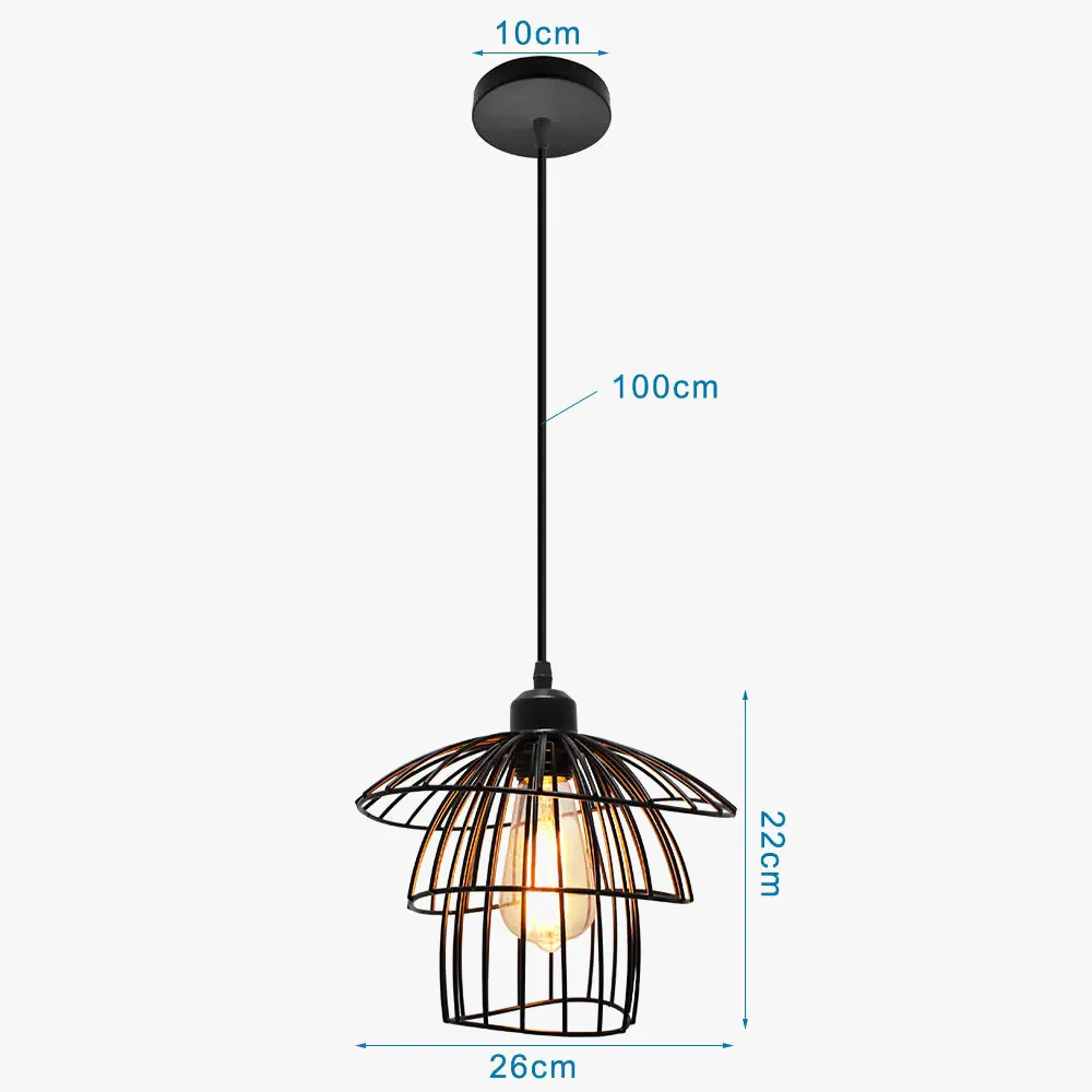 suspension moderne en fer rétro pour décoration intérieure - Image 6