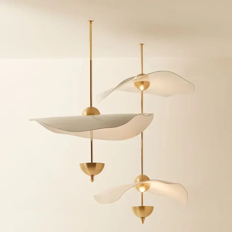 suspension moderne en forme de feuille de lotus style nordique décoratif