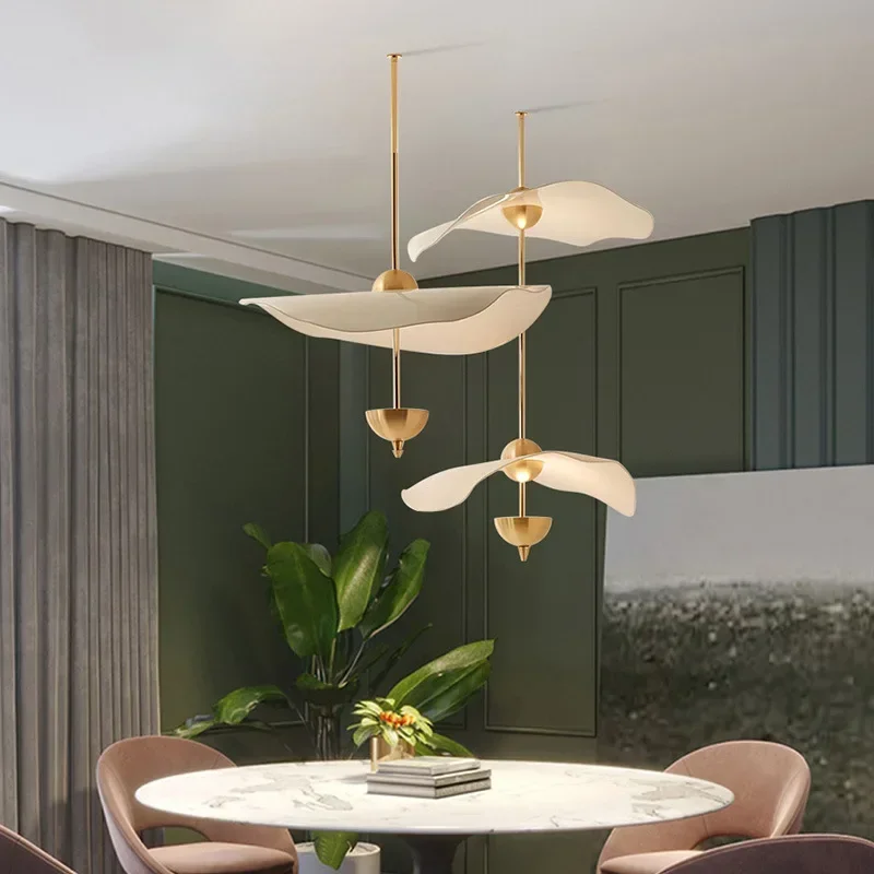 suspension moderne en forme de feuille de lotus style nordique décoratif - Image 3