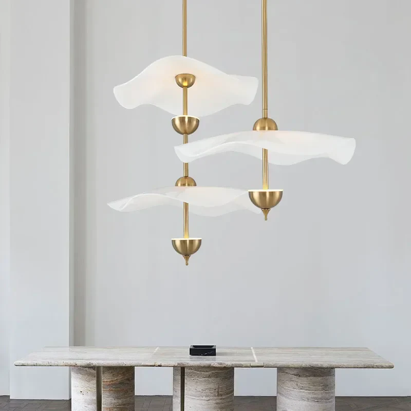 suspension moderne en forme de feuille de lotus style nordique décoratif - Image 5