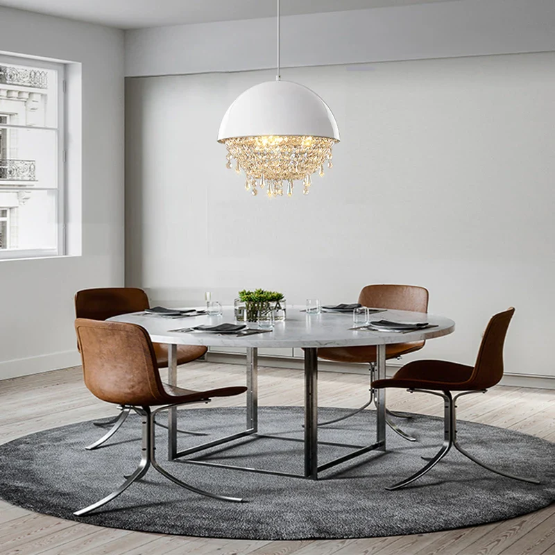 suspension moderne en métal et cristal design unique pour éclairage intérieur - Image 2