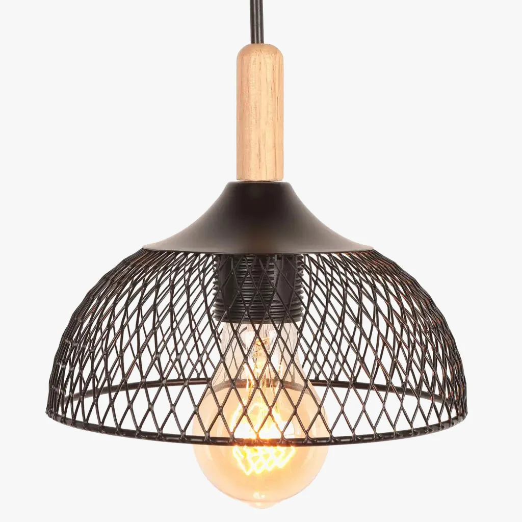 suspension moderne en métal noir pour décoration intérieure - Image 2