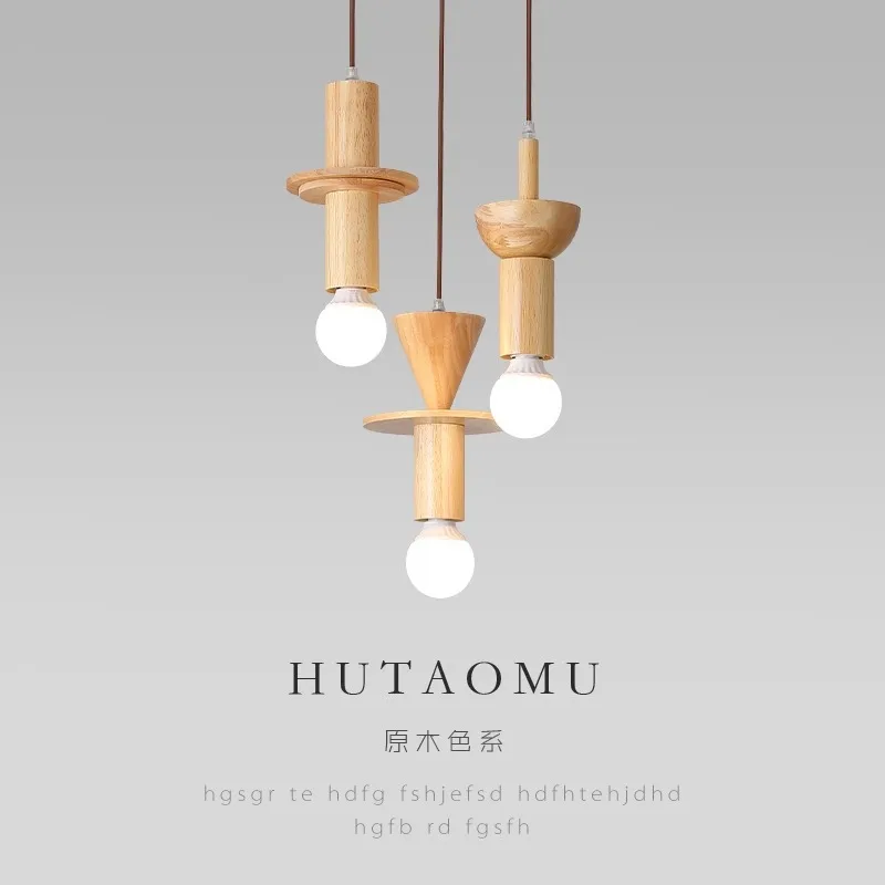 suspension moderne en rondins style japonais pour intérieur élégant - Image 4