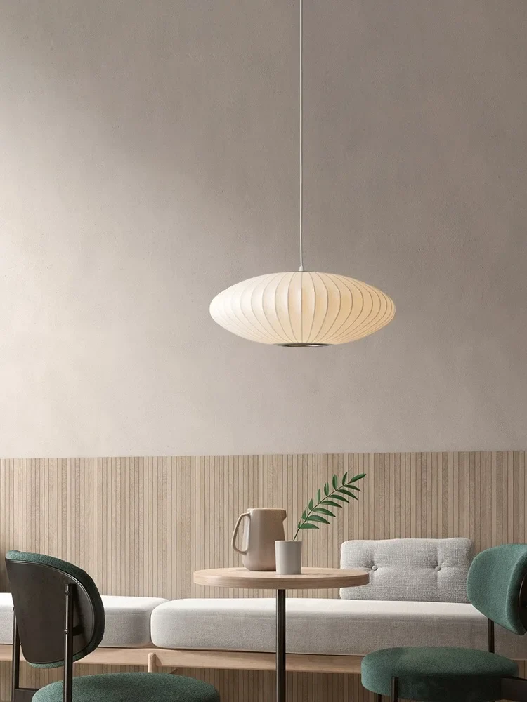 suspension moderne en soie style wabi sabi pour décoration intérieure - Image 4