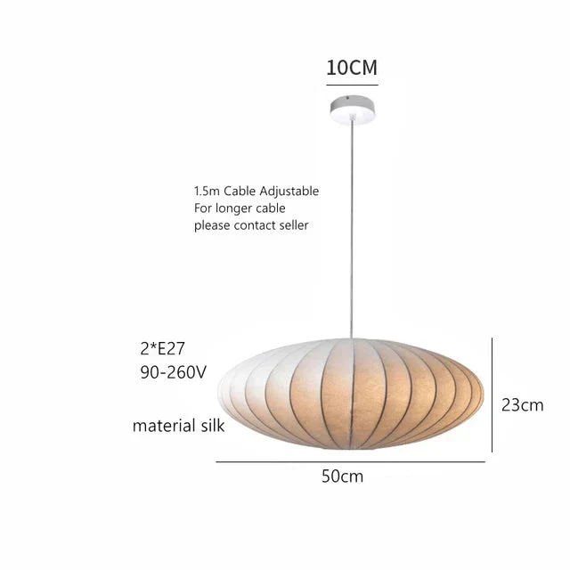 suspension moderne en soie style wabi sabi pour décoration intérieure - Image 9