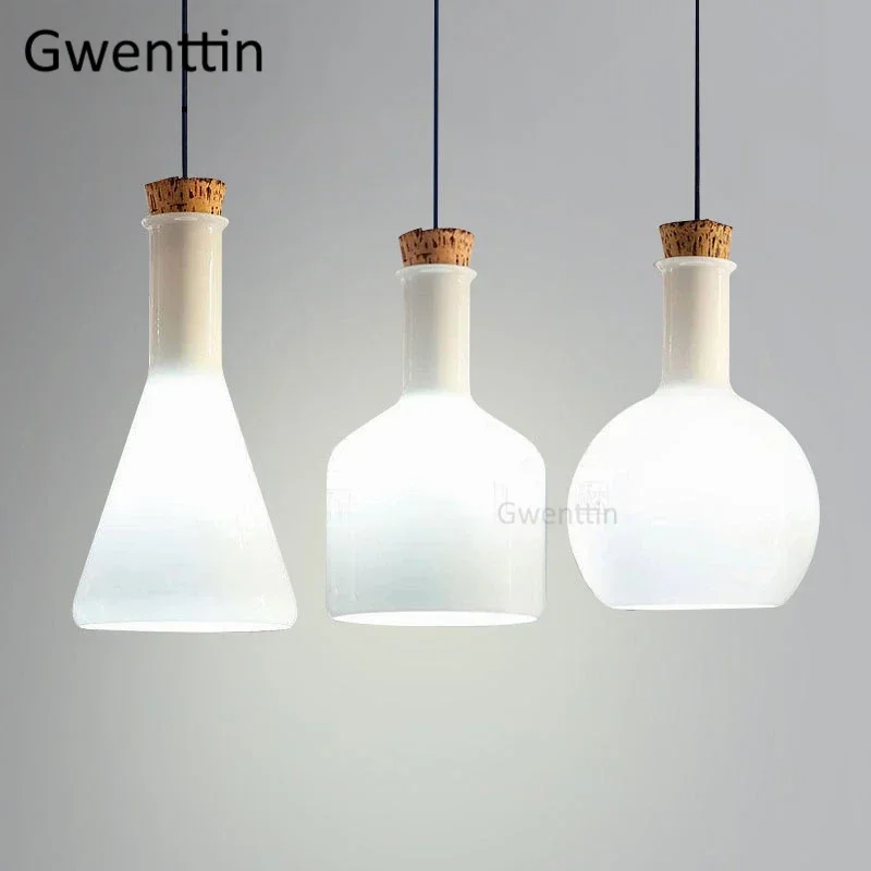 suspension moderne en verre à led pour décoration industrielle - Image 2