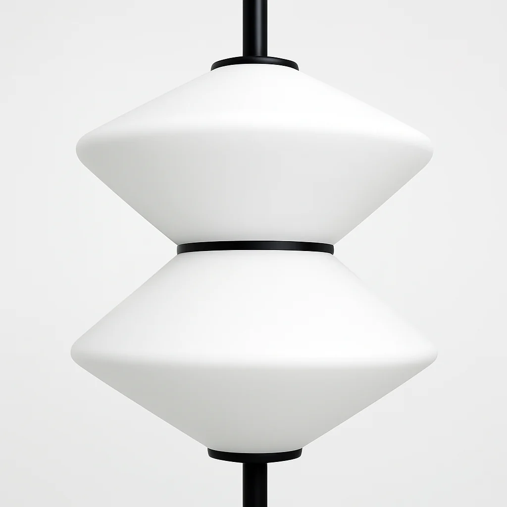 suspension moderne en verre avec fil métallique réglable - Image 5