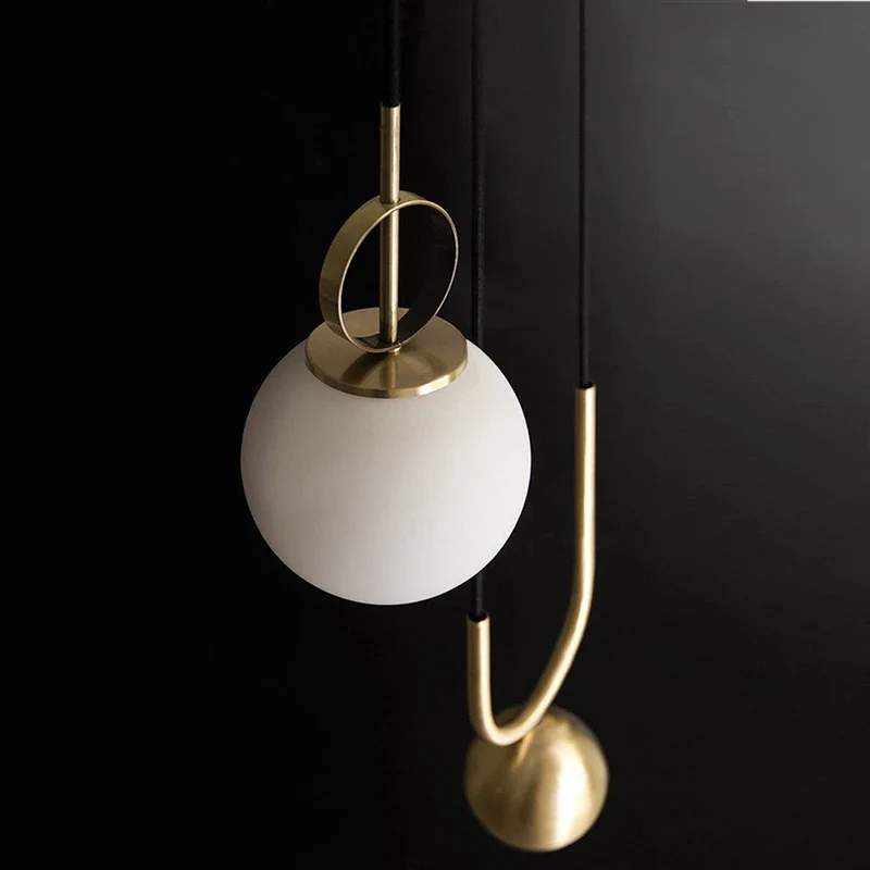 suspension moderne en verre design créatif ajustable pour divers espaces - Image 3