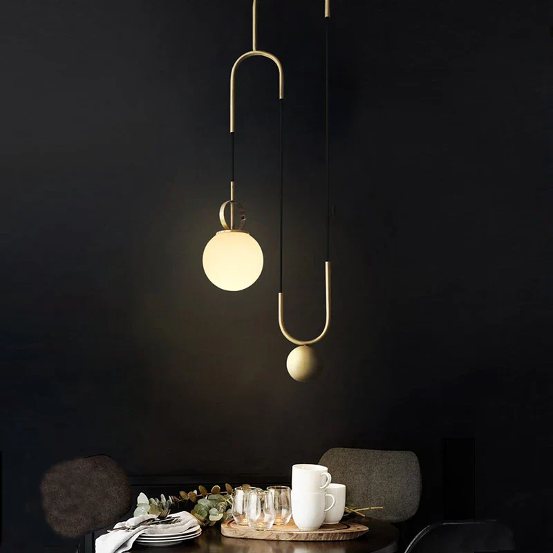 suspension moderne en verre design créatif ajustable pour divers espaces - Image 5