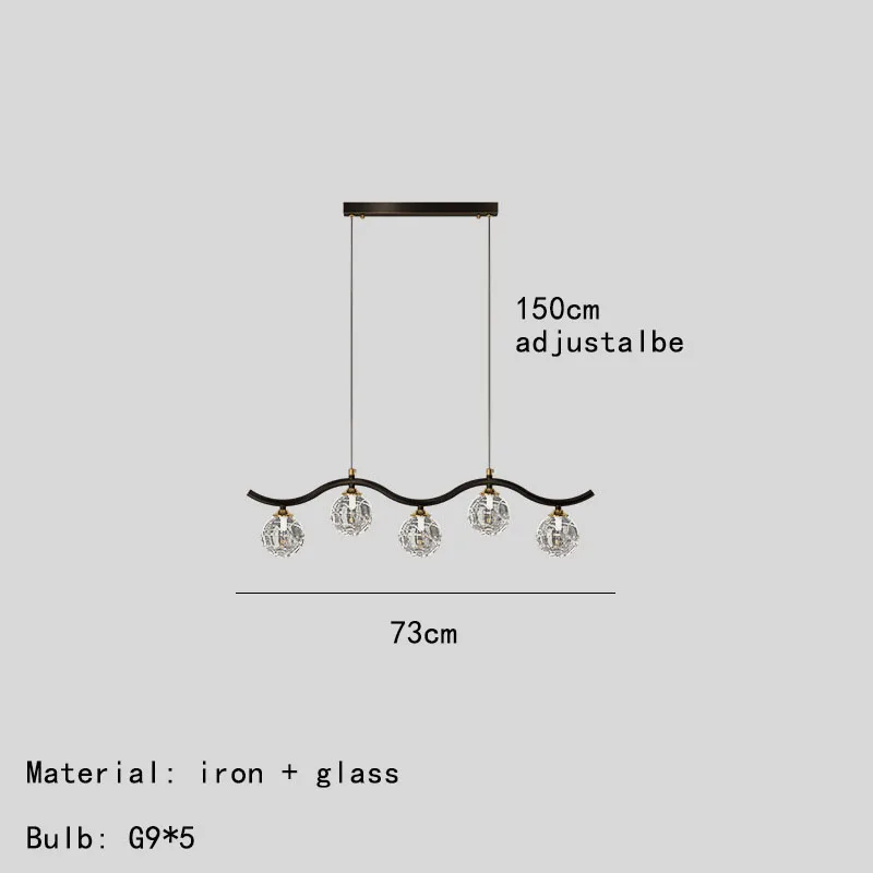 suspension moderne en verre et métal pour intérieur - Image 10