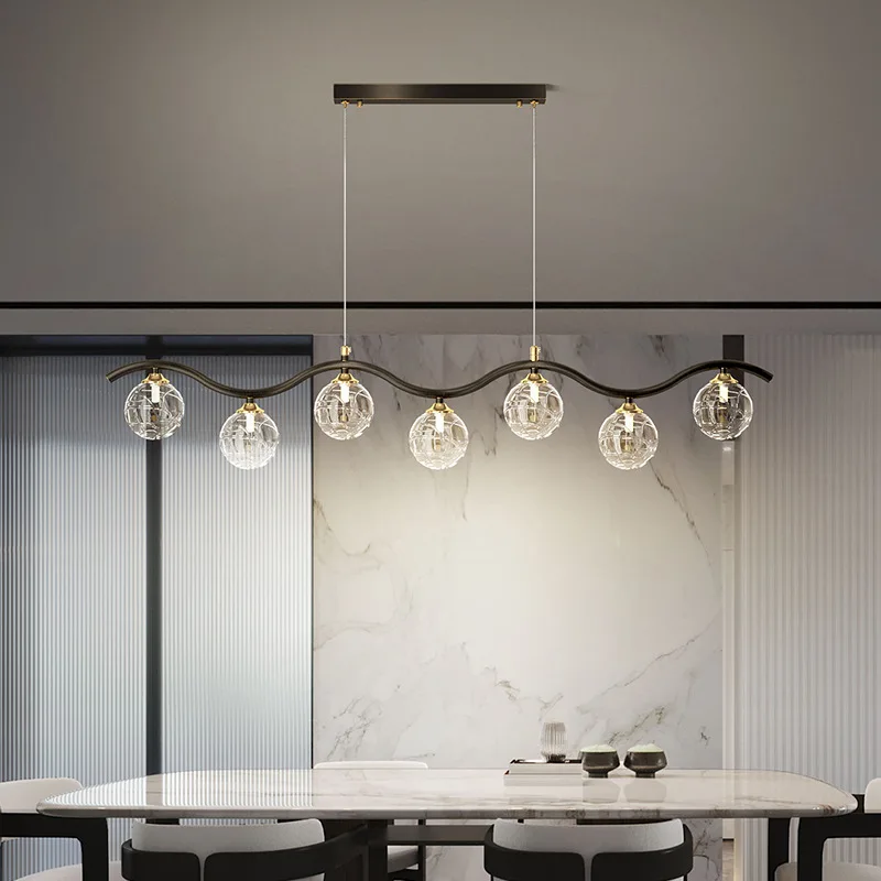suspension moderne en verre et métal pour intérieur - Image 3