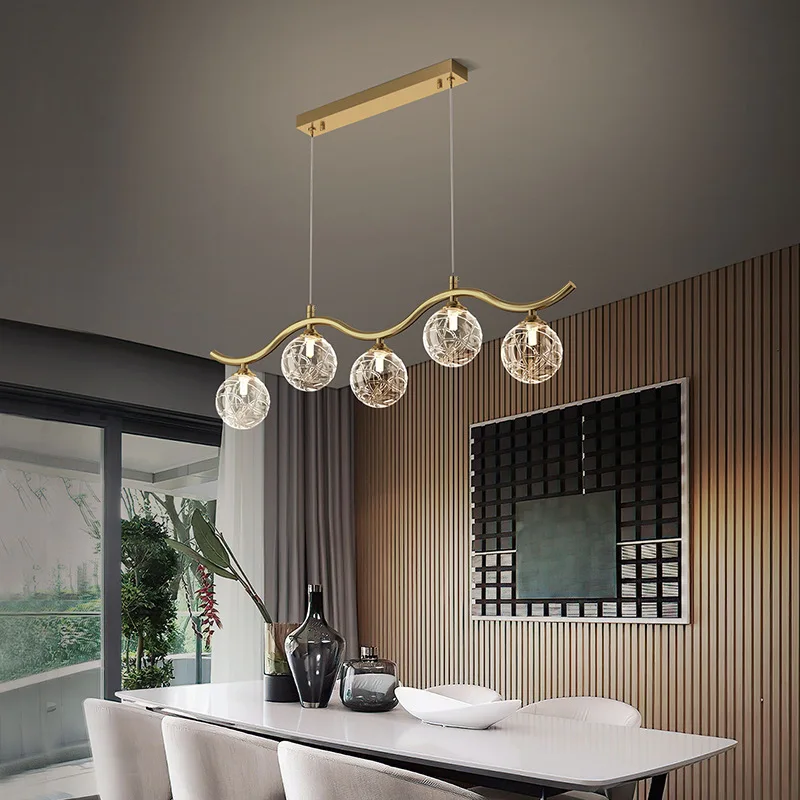 suspension moderne en verre et métal pour intérieur - Image 4