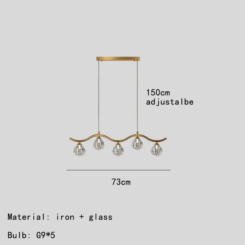 suspension moderne en verre et métal pour intérieur - Image 7