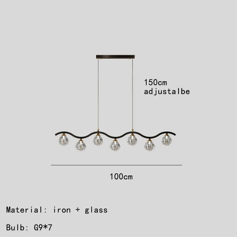 suspension moderne en verre et métal pour intérieur - Image 8