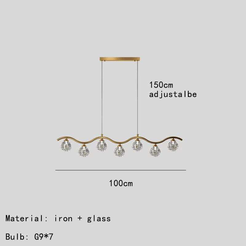 suspension moderne en verre et métal pour intérieur - Image 9