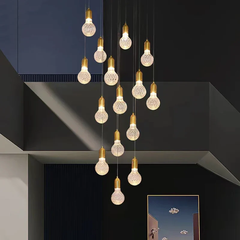 suspension moderne en verre pour villa de luxe - Image 4