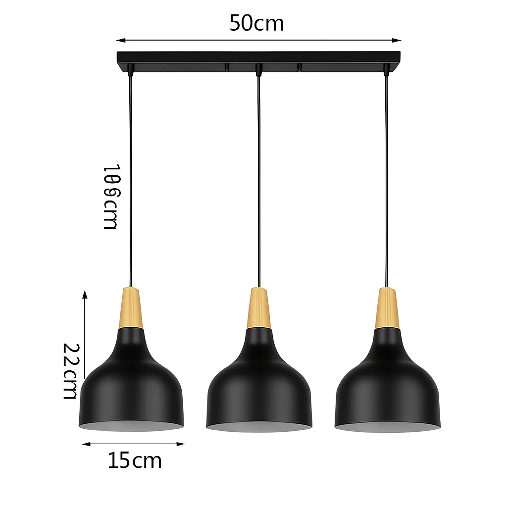suspension moderne nordique en aluminium rétro pour intérieur design - Image 14