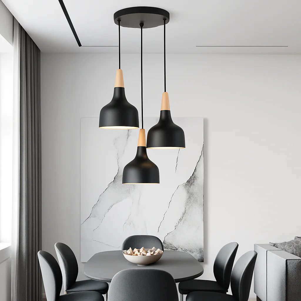 suspension moderne nordique en aluminium rétro pour intérieur design - Image 4