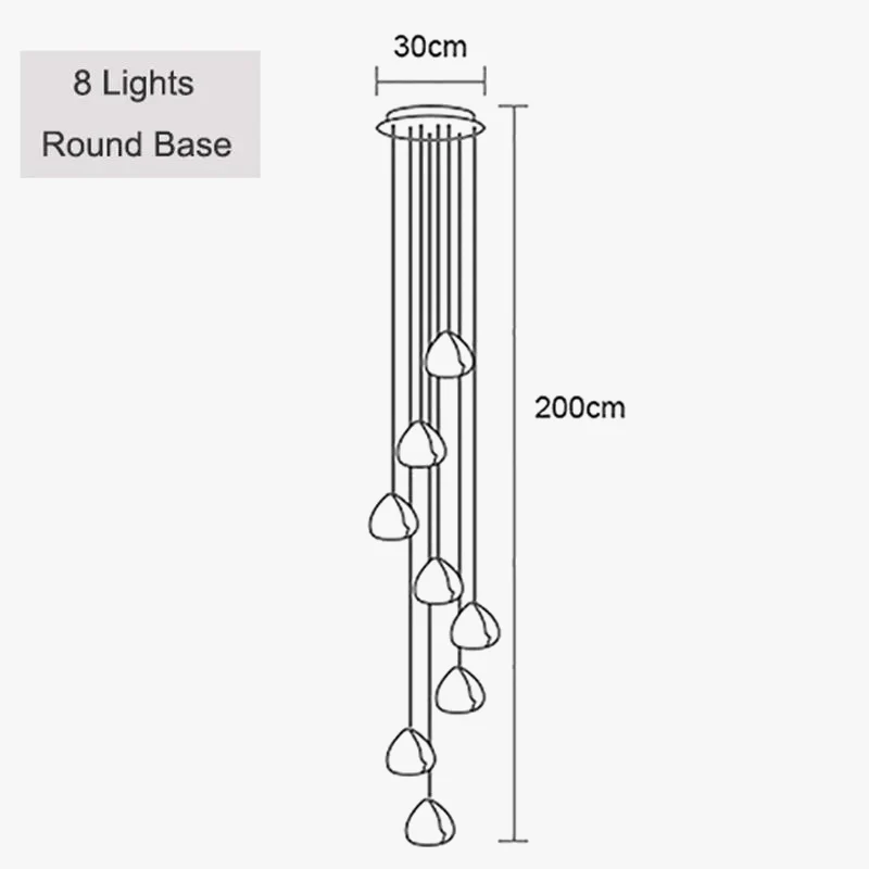 suspension moderne nordique en cristal pour décoration élégante - Image 8