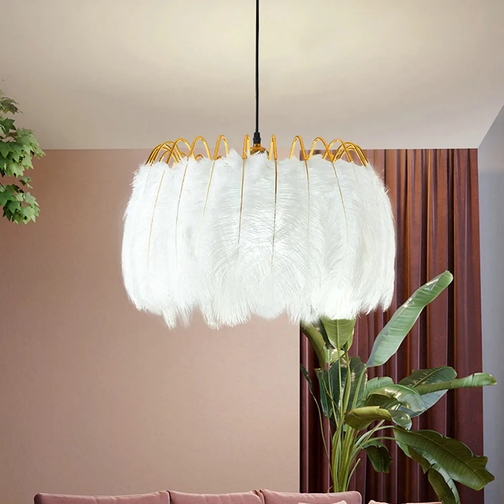 suspension moderne romantique en plumes pour décoration intérieure - Image 5