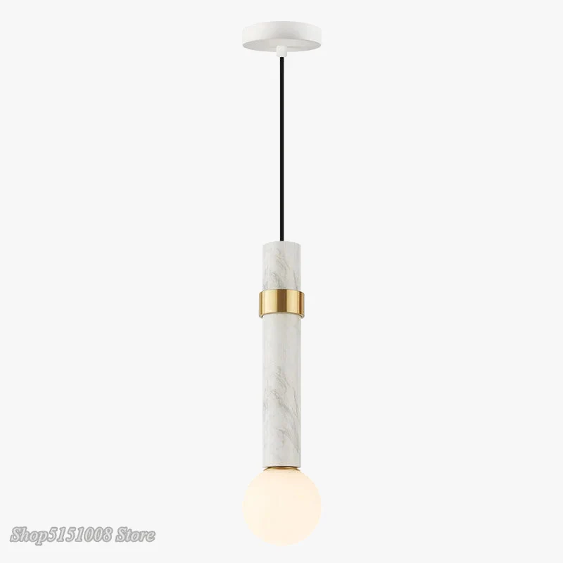 suspension moderne simple en marbre de style nordique ins - Image 5