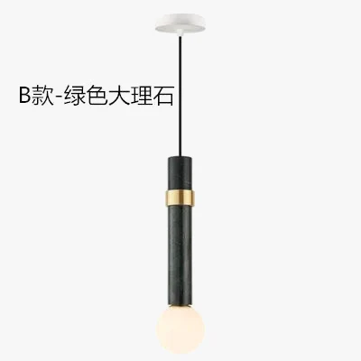 suspension moderne simple en marbre de style nordique ins - Image 6