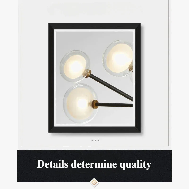 suspension nordique en résine et verre pour décoration moderne - Image 4