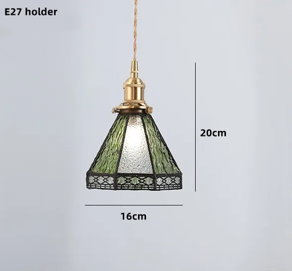 suspension nordique en verre teinté et cuivre élégant - Image 12