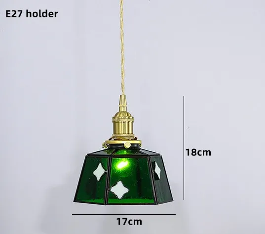 suspension nordique en verre teinté et cuivre élégant - Image 8