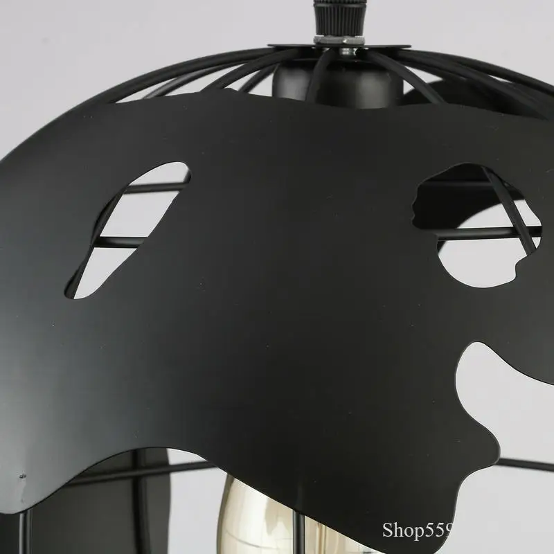 suspension rétro en forme de terre avec éclairage led créatif - Image 4
